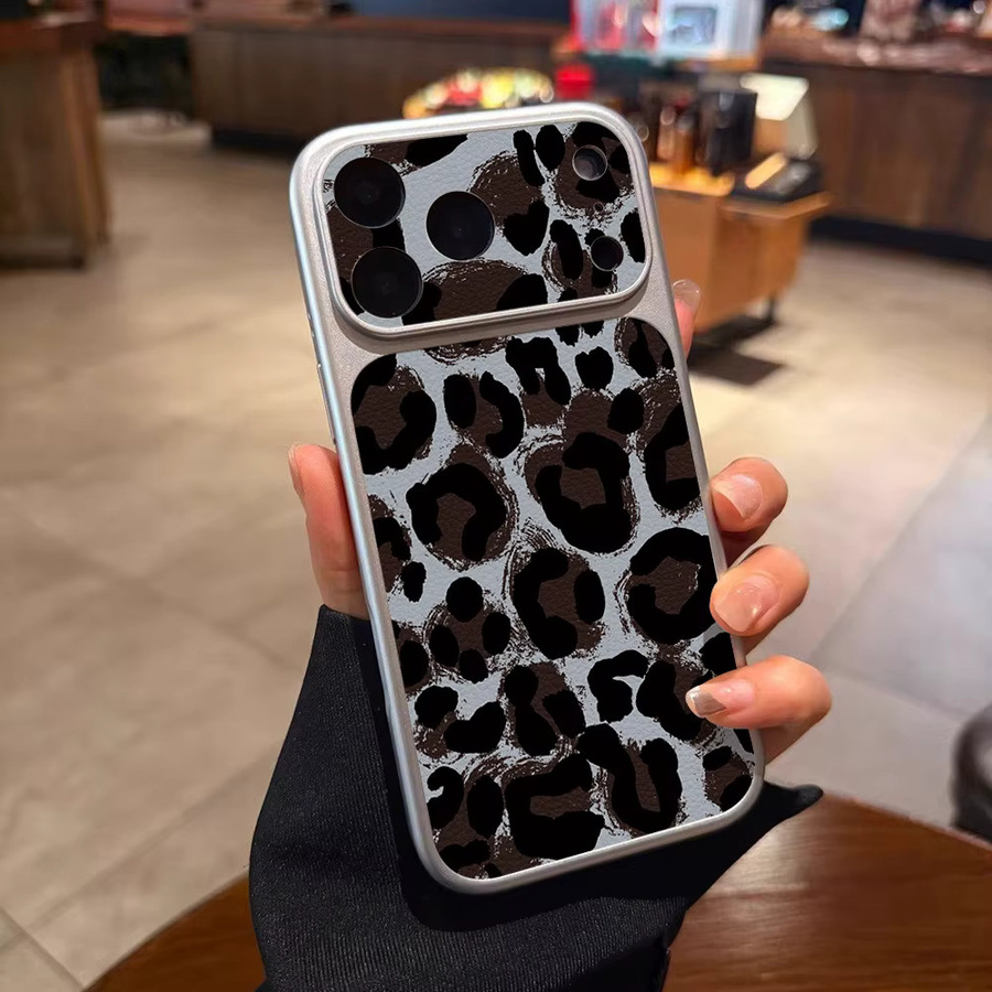 AKABEILA Handyhülle mit Leopardenmuster und Handgelenkschlaufe für iPhone 11 bis iPhone 17 Pro Max, stoßfest und ultraschlank, mehrfarbig - Bild 4