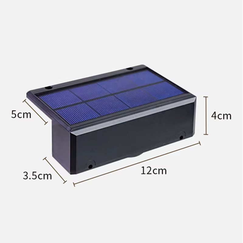 Wasserdichte LED Solar Gartenleuchten in Schwarz mit warmweißem Licht für Balkon, Treppen und Außenbereiche - Bild 5