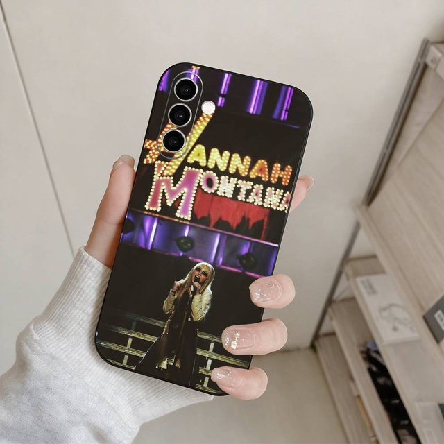 Hannah Montana Handyhülle für Samsung Galaxy A73 5G, A72, A71, A70, A53, A52, A51, weiche Schutzhülle in Schwarz - Bild 1