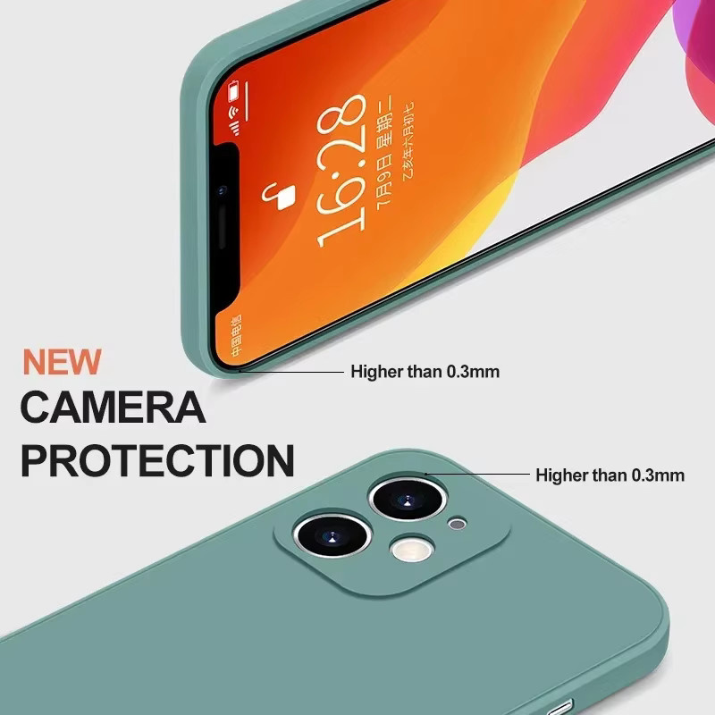 Original Flüssigsilikon-Handyhülle für iPhone 15 14 13 12 11 Pro Max X XR XS 7 8 Plus stoßfeste Soft Case in Multicolor und Purple - Bild 2