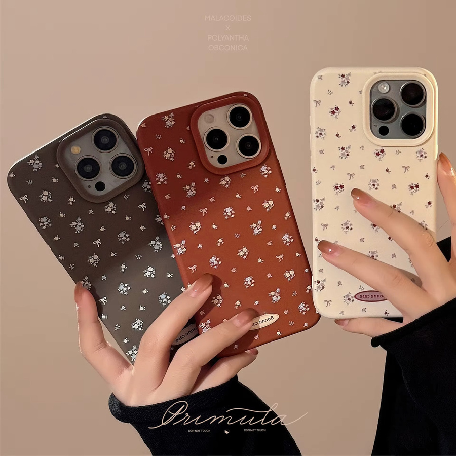 Stoßfeste iPhone Handyhülle mit Blumenmuster in Bonbonfarben für Apple iPhone 11 bis 17 Pro Max und Plus Modelle, Multicolor - Bild 2