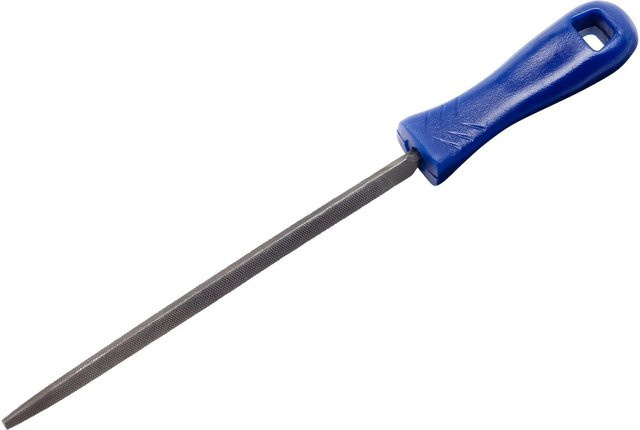 LUX-TOOLS Schlüsselfeile Dreikant in Blau, 100 mm - Bild 1
