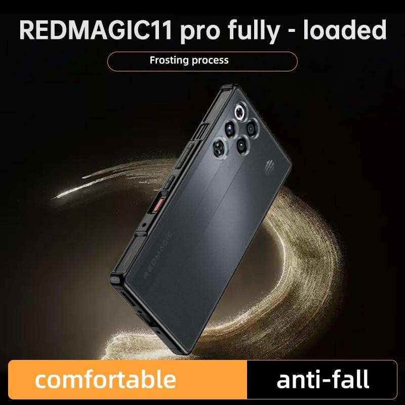 Stoßfeste Handyhülle für ZTE Nubia Red Magic 11 Pro Plus aus mattem Hart-PC mit Kameraschutz in Schwarz, Grau oder Pink - Bild 2