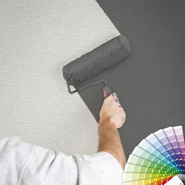 A.S. Création Vliestapete Meistervlies Protect mit 3D Kreise Struktur in Weiß, überstreichbar, geometrisches Design für Wohnzimmer und Bad - Bild 1