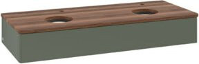 V&B Waschtischunterschrank Antao ohne Frontstruktur, Wandmontage, Grau, B/T/H: 120 x 50 x 19 cm - Bild 1