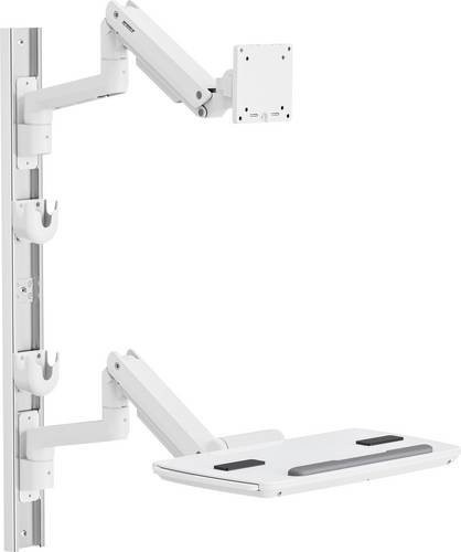 SpeaKa Professional Monitor-Wandhalterung SP-MM-961 für 17 bis 49 Zoll in Weiß, höhenverstellbar, schwenkbar und neigbar mit VESA 100x100 mm - Bild 1