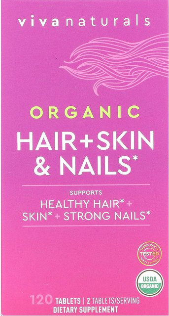 Viva Naturals Bio Haar, Haut & Nägel, 120 Tabletten - Bild 1