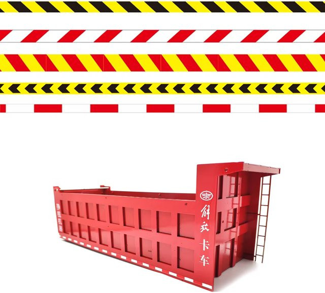 D1RC LKW-Warnstreifenaufkleber, reflektierender Aufkleber, 1:14, Zubehör - Bild 1