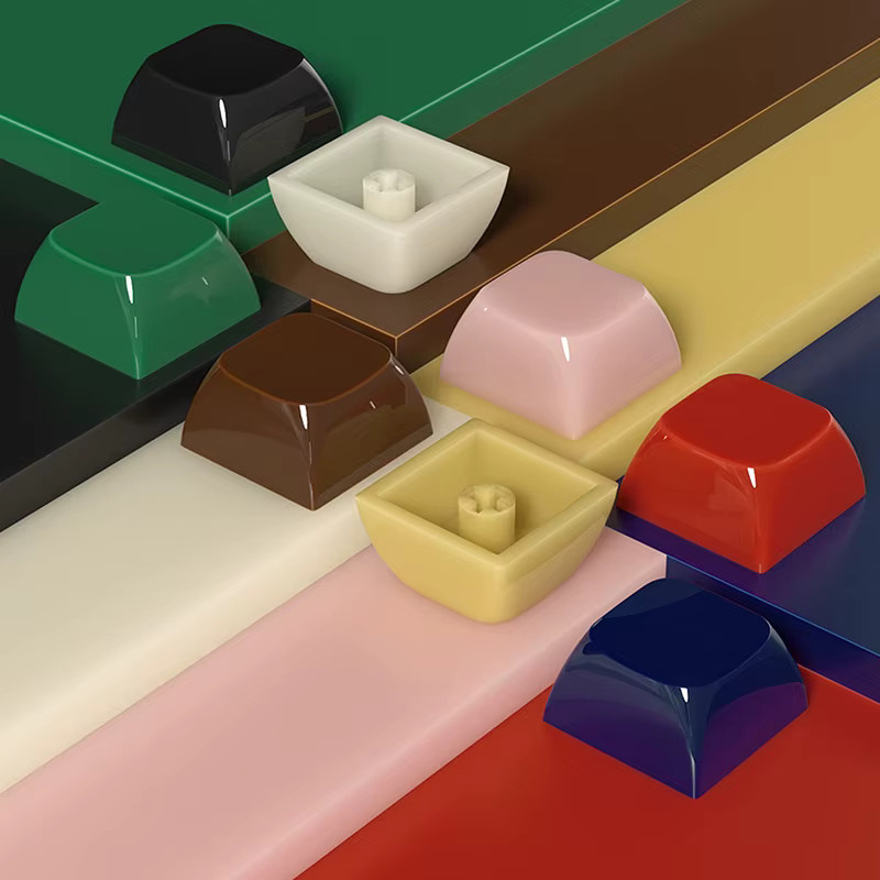 SAFENH XDA Tastenkappen Jelly Clear in Transparent und Multicolour für Gaming-Tastaturen aus PC-Material mit Jade-Textur - Bild 5