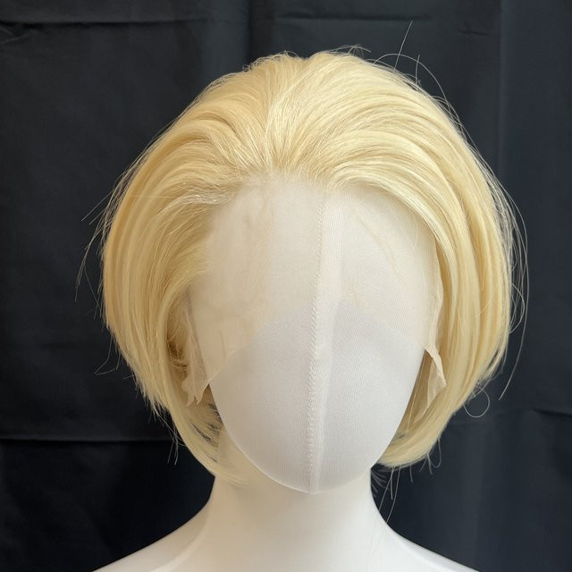 Ashley Blonde Synthetische Spitze Perücke, Kurz, Herren - Bild 1