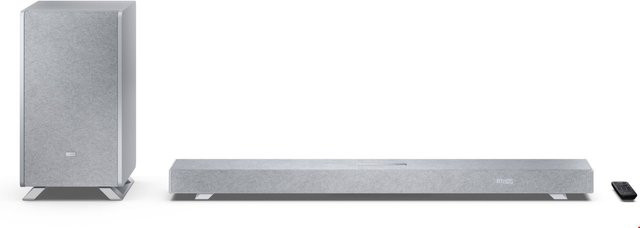 Sharp HT-SBW53121 Soundbar mit Subwoofer in Silber mit Bluetooth, HDMI, Optisch, USB und 3,5 mm Klinke - Bild 1