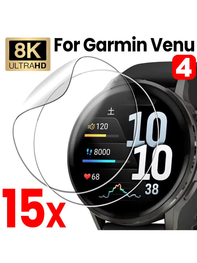Set aus Hydrogel-Displayschutzfolien für Garmin Venu 4 HD, transparent, passend für 41 mm und 45 mm Gehäusegrößen - Bild 6