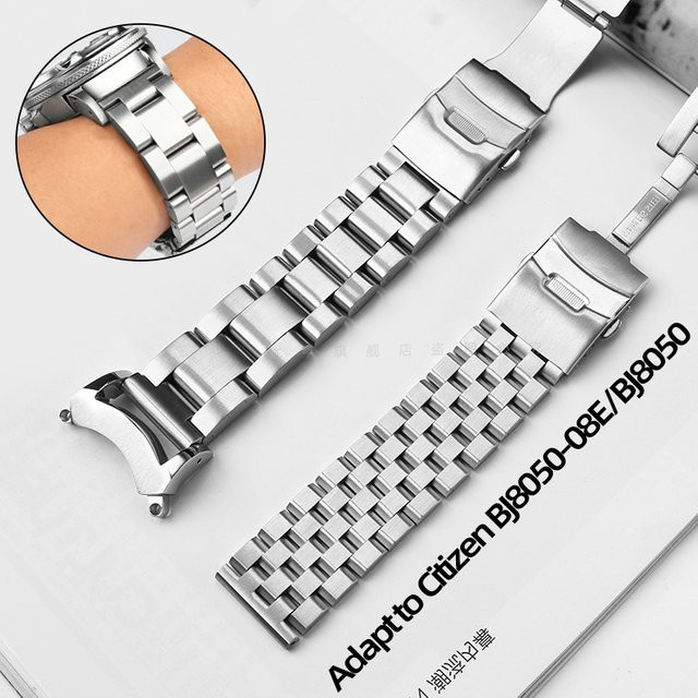Bürger Uhrenarmband Edelstahl, Silber - Bild 1