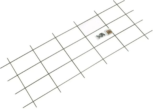 Kunststoffbeschichtetes Metallspalier in Grün, Höhe: 150 cm, Breite: 60 cm - Bild 1
