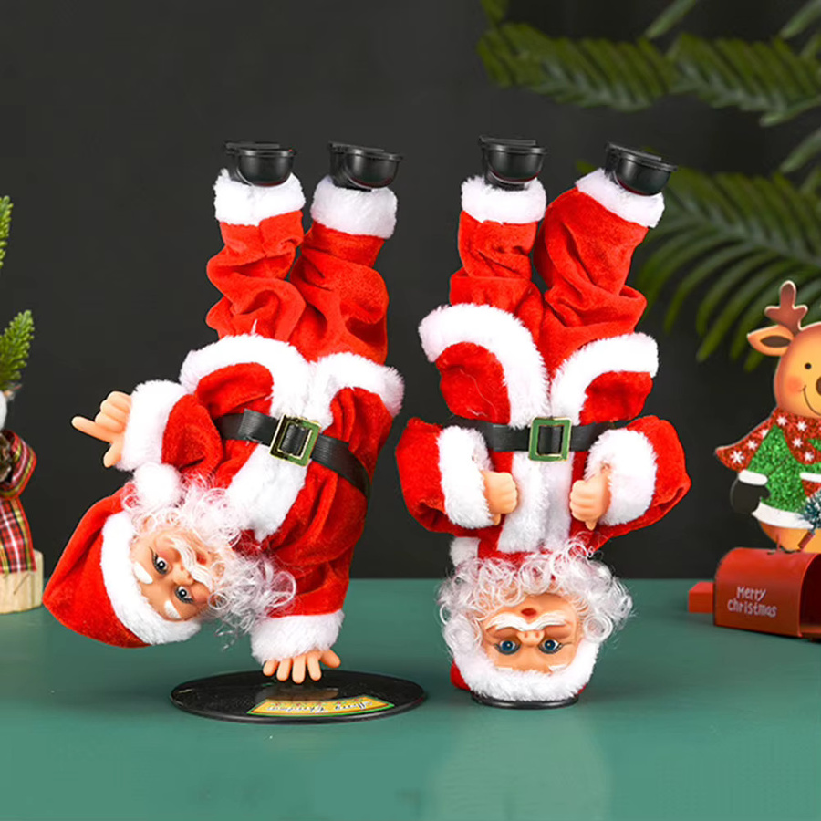 Aihogard Weihnachtsmann-Plüschtier, tanzender Weihnachtsmann, batteriebetrieben - Bild 3