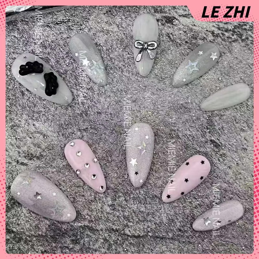 Spicy Girl Press On Nails, Almond Coffin, Glänzend, Damen - Bild 2