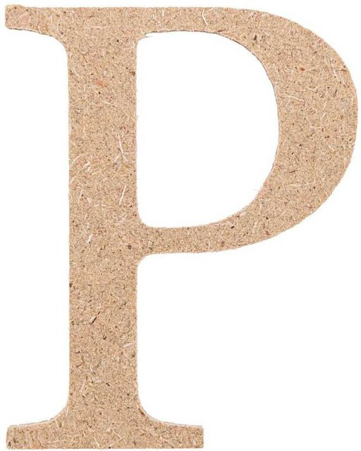 Rico Design MDF Mini Großbuchstabe P Holz - Bild 1