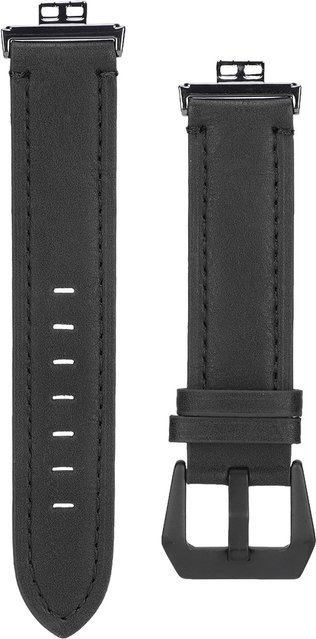 OutsideWorld Uhrenarmband Leder, Vintage, Schwarz, Unisex - Bild 1