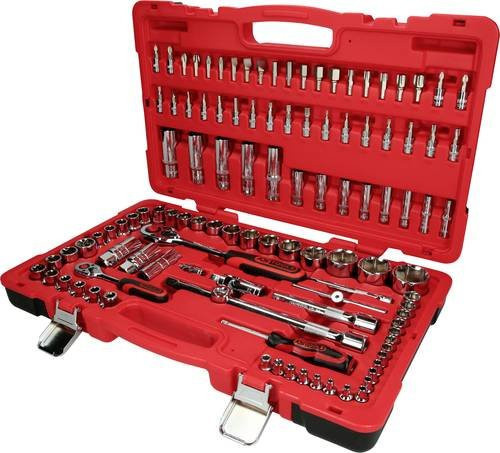 KS Tools CHROMEplus Steckschlüssel-Satz 110-teilig aus Chrom-Vanadium in Rot - Bild 1