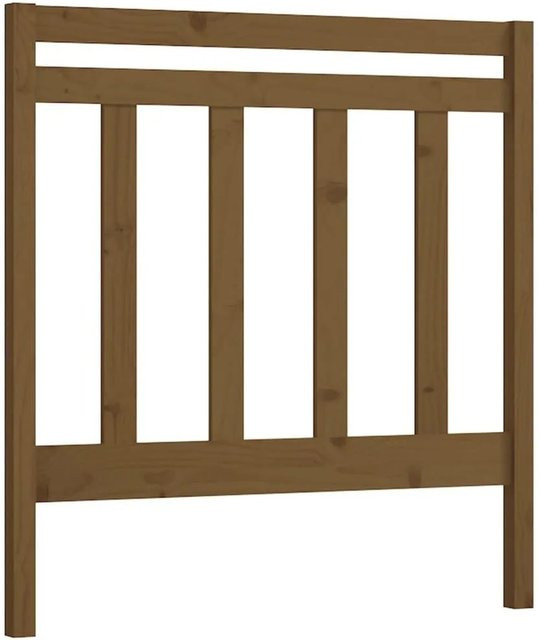 vidaXL Kopfteil aus Massivholz Kiefer in Honigbraun mit rustikaler Optik, B/T/H: 95 x 4 x 100 cm - Bild 1
