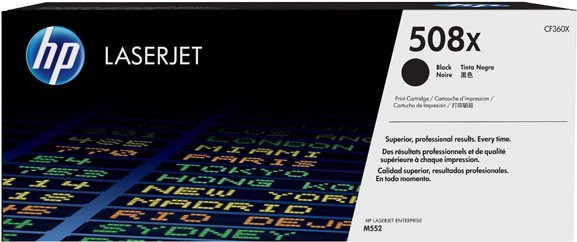 HP Toner CF360X (508X) Schwarz für Laserdrucker mit einer Kapazität von 12.500 Seiten - Bild 1