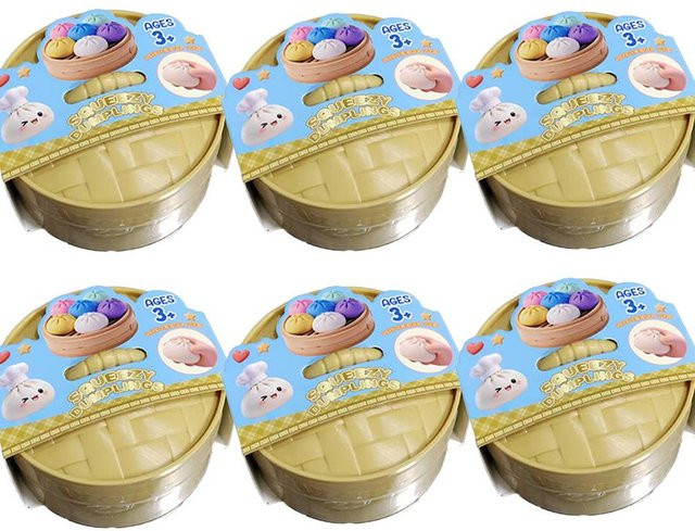 PRELEXT Squishy Knödel, Stressabbau Fidget Spielzeug, Buntes Simulationsessen - Bild 1