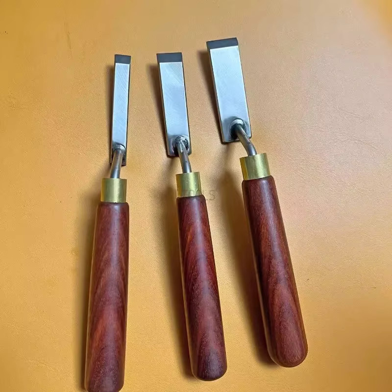 LTOOLS Schnitzmeißel mit Schwanenhals und flachem Boden zur Holzbearbeitung - Bild 2