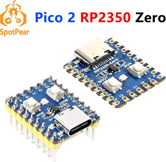 Raspberry Pi Pico2 RP2350-Zero Mini Board RP2350A in Blau - Bild 1