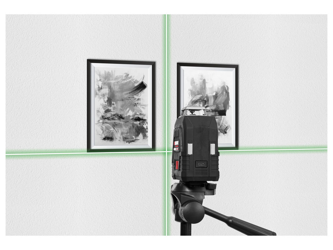 PARKSIDE PERFORMANCE 4 V Akku-Kreuzlinienlaser PKLLP 360 B3 mit 360 Grad Rotationslaser in Grün/Schwarz - Bild 2