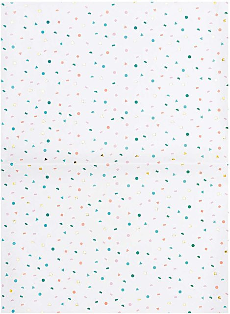 Rico Design Paper Patch Konfetti Gold und Mehrfarbig mit Hot Foil Effekt, 30 x 42 cm - Bild 1