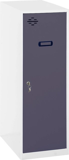 PROREGAL Schließfachwürfel AMEGO Spind Garderobe aus Metall in Anthrazit-Weiß, H x B x T: 91,5 x 30 x 50 cm - Bild 1