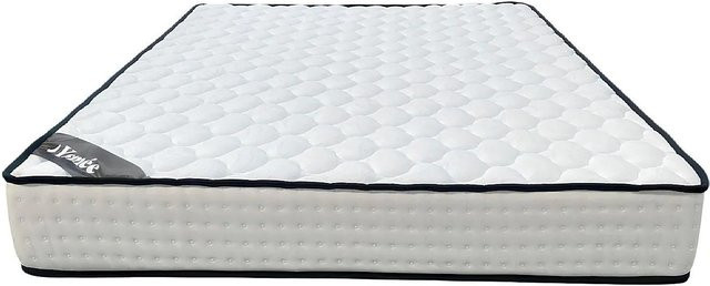 Ysmée Hybrid-Matratze mit Taschenfederkern und Memory-Schaum, Weiß, B/T: 160 x 200 cm - Bild 1