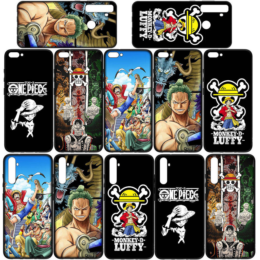 Handyhülle One Piece Anime Roronoa Zoro und Luffy Design für Moto E15 4G in Himmelblau - Bild 2