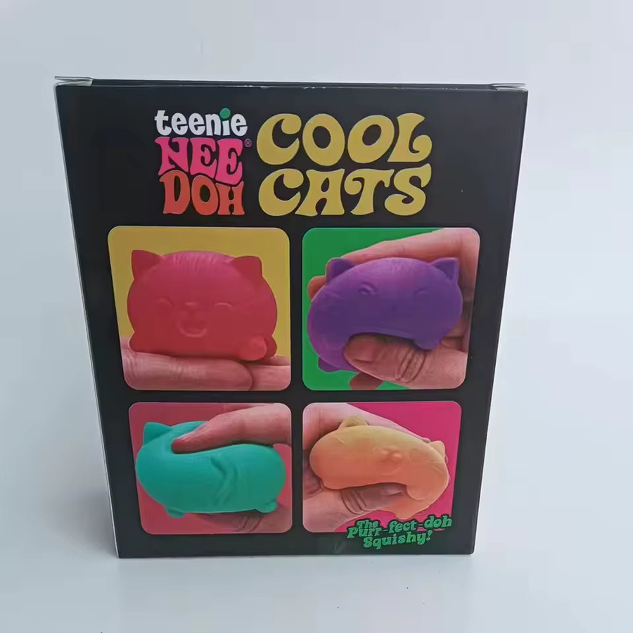 Needoh Mini Nice Ice Baby & Cool Cats Spielzeug-Set, Weiche Glitzer-Transparente Stressabbau-Sensorik-Fidgets - Bild 2