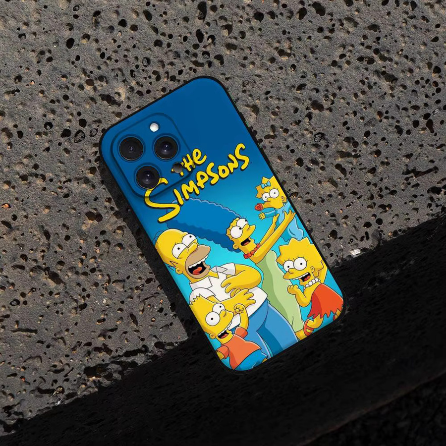 Mesuca S-Simpsons Silikon Handyhülle für iPhone 11 bis 17 Pro Max in Schwarz und Multicolour - Bild 5