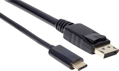Manhattan USB-C auf DisplayPort Kabel Schwarz 4K@60Hz - Bild 1