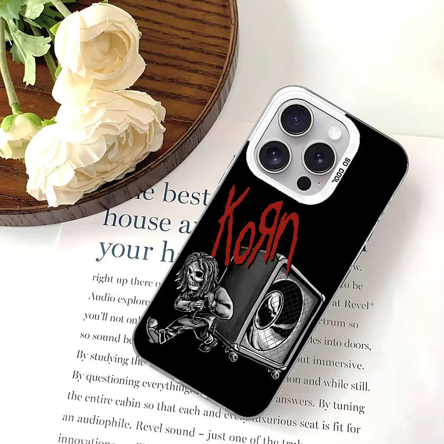 Stoßfeste Rock Band K-Korn Handyhülle für iPhone 11 bis iPhone 17 Pro Max Plus in Schwarz - Bild 5