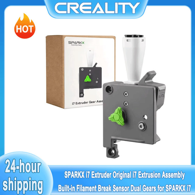 Creality SPARKX I7 Extruder Original I7 Extrusionsanlage mit integriertem Filament-Break-Sensor und Doppelgetriebe in Grau für FDM 3D-Drucker - Bild 1