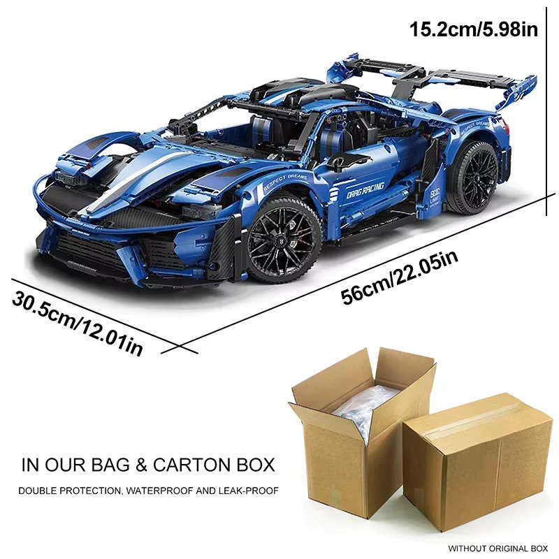 MOYU Ford GT Super Sport Auto Modell, Bausteine, Fahrzeuge - Bild 5