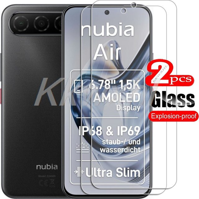 ZTE Nubia Air 6,78 Zoll Panzerglas Displayschutz Transparent (1/2 Stück) - Bild 1