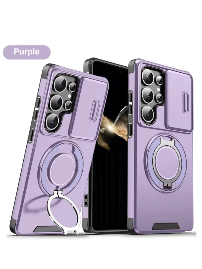 Samsung Handyhülle mit magnetischem Ring und Kamera-Schutz in Pink für verschiedene Samsung Galaxy Modelle wie A17 A16 A56 A36 A55 A35 A54 A26 A25 A15 A14 A07 A06 - Bild 5