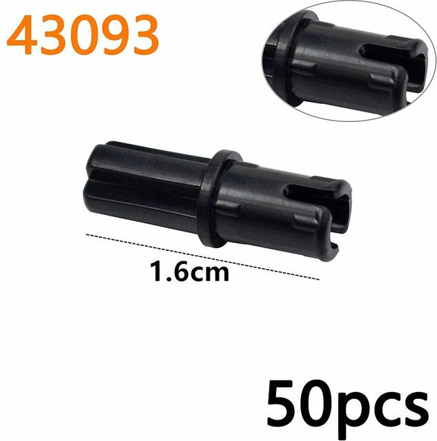 Wucifang Bags MOC Bolzenstift mit Reibungsstift Querachse, Technische Bausteine, Zubehör, Schwarz, ab 6 Jahren - Bild 1