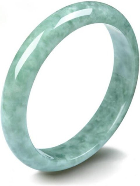 Armreif Jade, Weiß, Unisex, 62-63mm - Bild 1