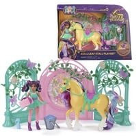 Spin Master Unicorn Academy Ava & Einhorn Leaf Stall Spielset mit Farbwechseleffekt und Spielfigur - Bild 1