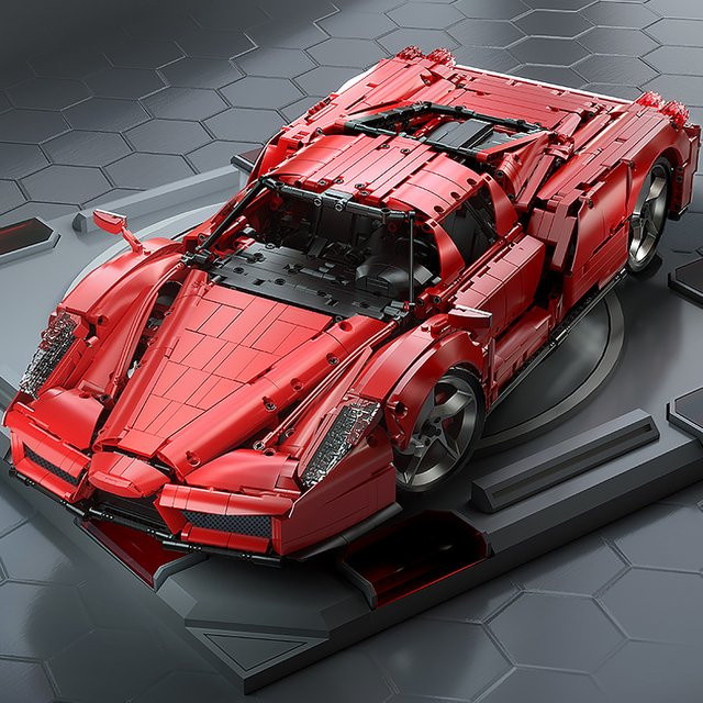 GUCAA Enzo Sport Auto, Bausteine Modell, 1:8, ferngesteuert, ab 6 Jahren - Bild 1