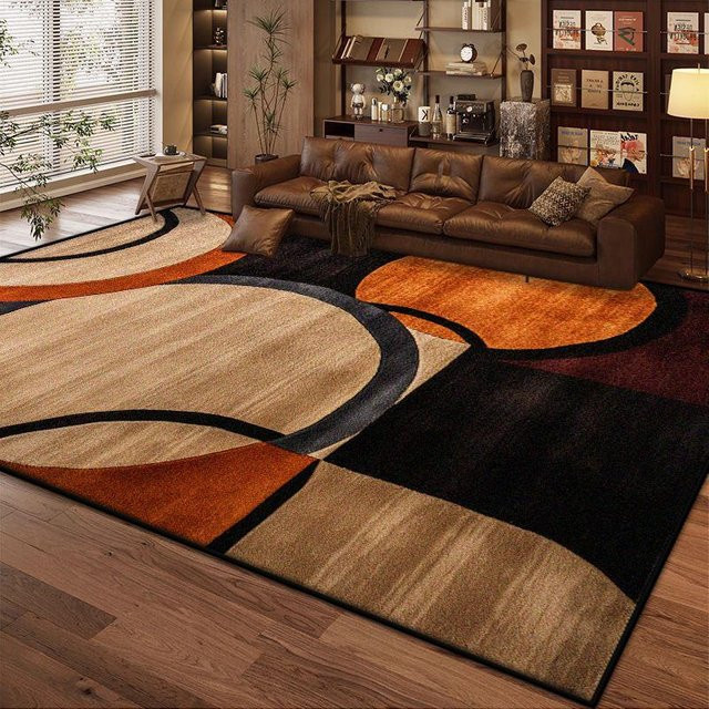 Moderner Wohnzimmerteppich Karpetti mit geometrischem Design, weich und rutschfest, Mehrfarbig, B/T: 160 x 230 cm - Bild 1