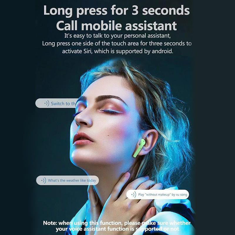 ZETI TWS Inpods12 Bluetooth 5.0 Kopfhörer mit HIFI Stereo Musik und Touch Control in Blau - Bild 3