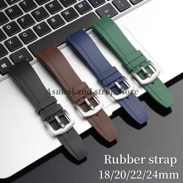Uhrenarmband Silikon, Herrenarmband, Dornschließe, Schnellverschluss - Bild 1