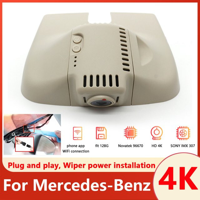 CARBAOHUI 4K UHD Dashcam mit WLAN für Mercedes Benz ML W166 W164 und GL X164 X166 - Bild 1