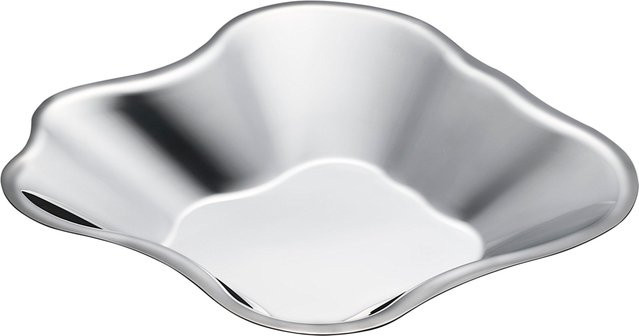 Iittala Alvar Aalto Schale aus Edelstahl in Silber - Bild 1